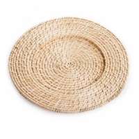 Handmade Round Rattan Charger Plates handcrafted in Vietnam